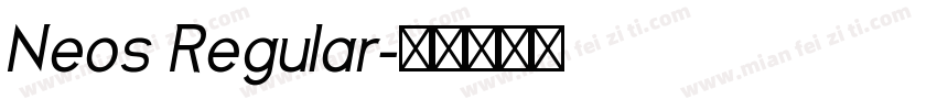 Neos Regular字体转换
